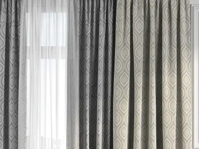 Curtain Set 183 3D model