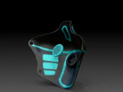 sci-fi face mask 3D print model