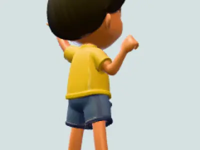 CHILD WAVING 3D model