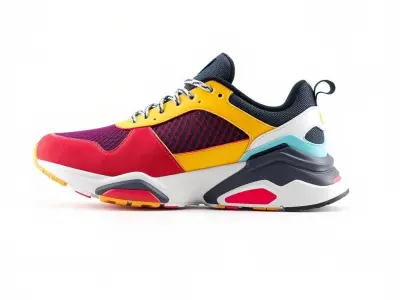 Vibrant StreetStyle Sneaker D model pack Low-poly 3D model