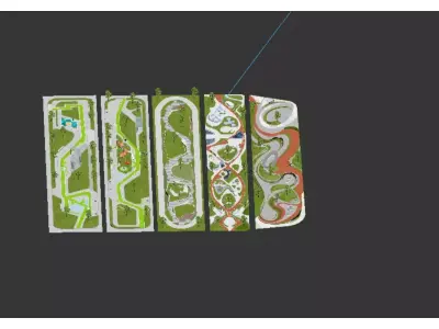ribbon park 3D model