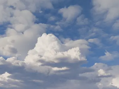 100 Realistic Cloud VDB Collection 3D model