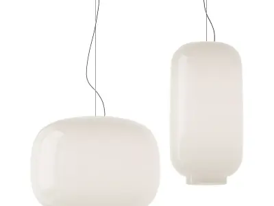 Chouchin 1 and 2 White Pendant from Foscarini 3D model