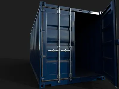 20ft Shipping Container 3D model