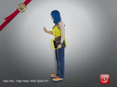 Student Female AAS 2130 005 3D model