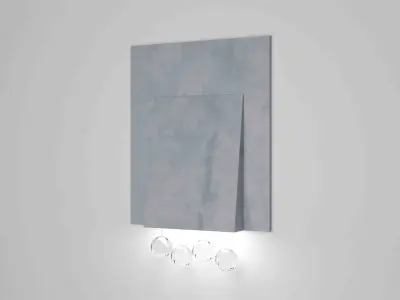 Modern lighting fixture Low-poly 3D model