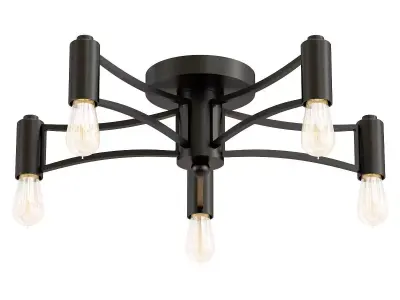 Favourite-Tropfen-1523-5U five light ceiling fixture 3D model