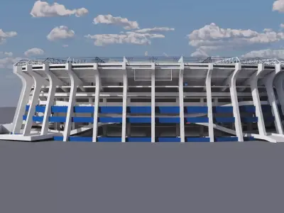 Azteca Stadium 3D model