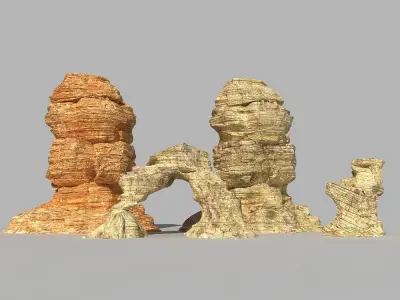 Desert Rock 3D model
