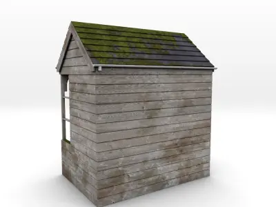 Rural Bus Shelter 3D model