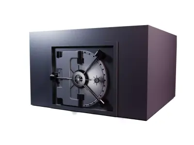 Bank Vault Low-poly 3D model