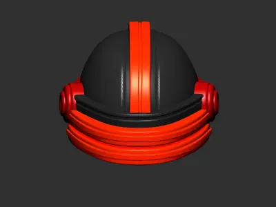 helmet high poly sculpt 3d printable ver 7 3D model 3D model