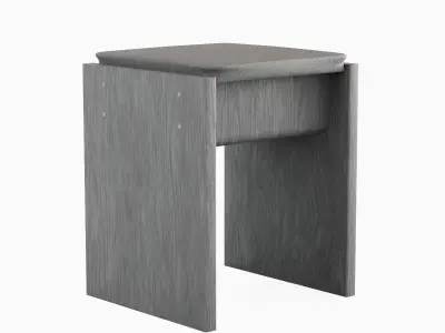 Wooden Stool 03 3D model