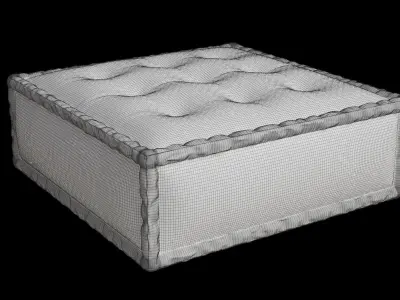 Velvet Sully Floor Cushion 3D model