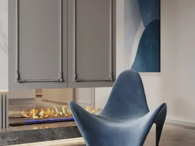 apartment interior scenes    3D model 26