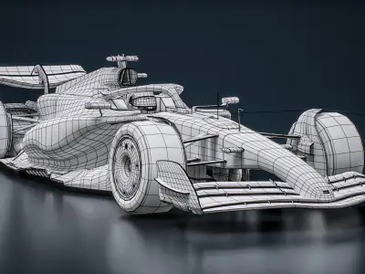  Mercedes F1 W16 2025 Formula 1 Race Car 