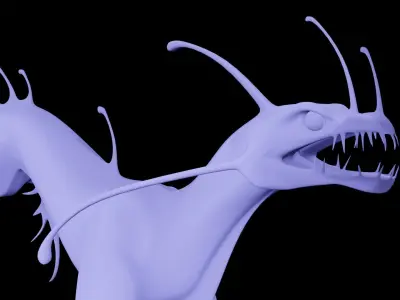 Sea Monster Low-poly 3D model