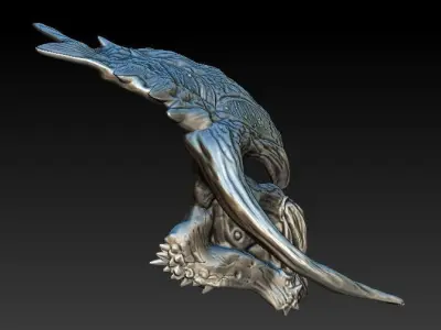 Predator minotaur Bio mask 3D model