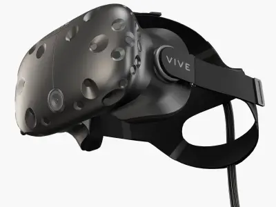HTC Vive VR headset Low-poly 3D model