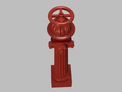 Fire Hydrant 23 - Vintage Victorian Age Fireplug 3D model