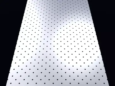 Perforated panel with 4 percent opening 25O77 3D model