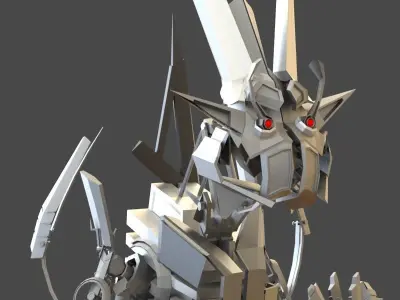 Robotrex metal robot 3D model