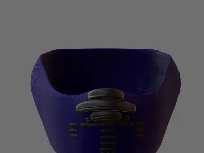 Gas mask helmet 3d model scifi Low-poly  Low-poly 3D model 172