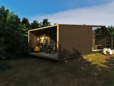 Cabin minimal 3D model