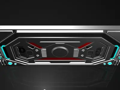 Sci Fi Door 3D model