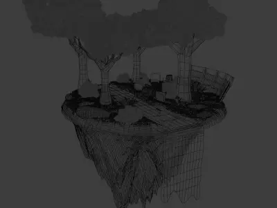 Floating Island 3D model