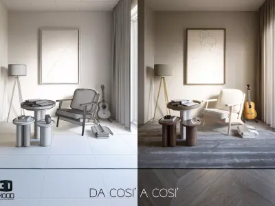 Guitar living 3D model