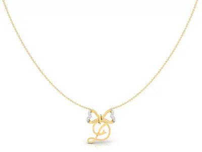 Alphabet -D- Pendant 3D print model