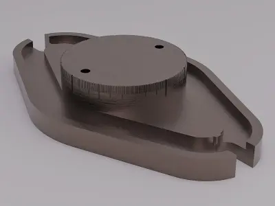 Bench Vice Low-poly 3D model