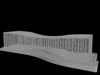 mellat cinema 3D model