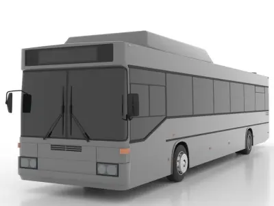 Mercedes-Benz O407 CNG Low Low-poly 3D model