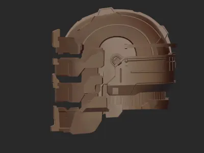 DEAD SPACE HELMET PRINTABLE VERSION STL 3D print model