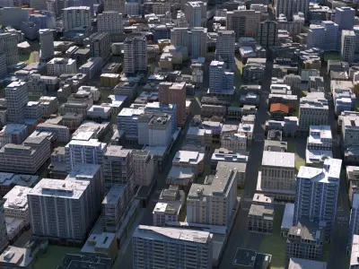 City 41 Low-poly 3D model