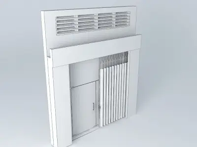 Main door for flat 3D model