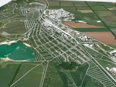 Cityscape Avdiivka Ukraine  3D model