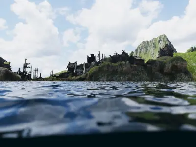 Water System Unity Assets  Low-poly 3D model