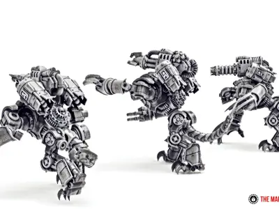 Dark Techno Velocirax Battle Thralls 3D print model