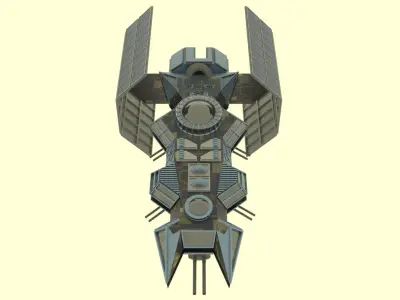 Antonov An - 800 Spaceship  Low-poly 3D model