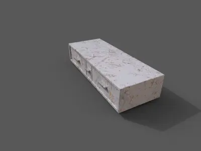Old Modern Furniture 3D Model Low-poly 3D model buy