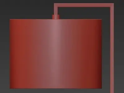 Hunt Floor Lamp Arteriors 3D model