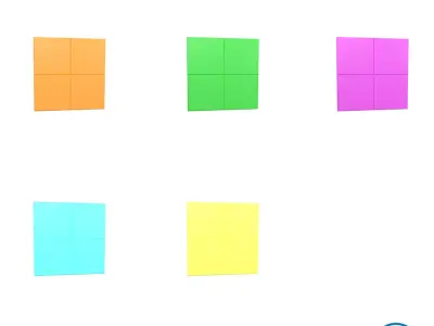 Tetris Block v1 Pack 01 Low-poly 3D model