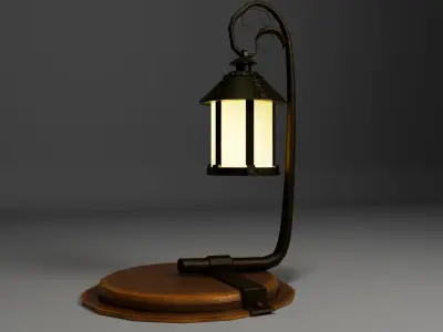 Sambe Lantern Free low-poly 3D model