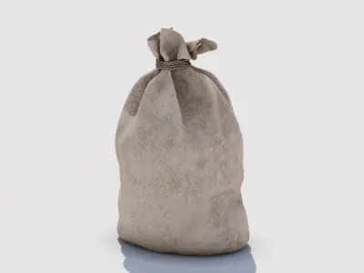 Potato sack Low-poly 3D model