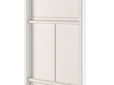 Factory Side Wall 3D model