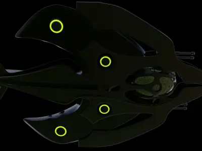 Alien spaceship 3D model