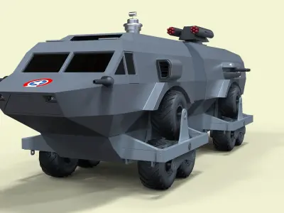 Landmaster from Damnation Alley 3D model